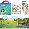 ASTARON Reusable 3D Animal Sticker Book | Toddler Sensory Learning Toy