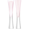 LSA International Moya Champagne Flutes - 170ml Blush Pink Glass, Set of 2