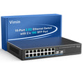 18-Port 2.5G Network Switch | 16x2.5G Base-T & 2x10G SFP