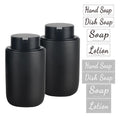 BosilunLife Ceramic Hand Soap Dispenser Set – 12oz Black Lotion Pump, 2PK