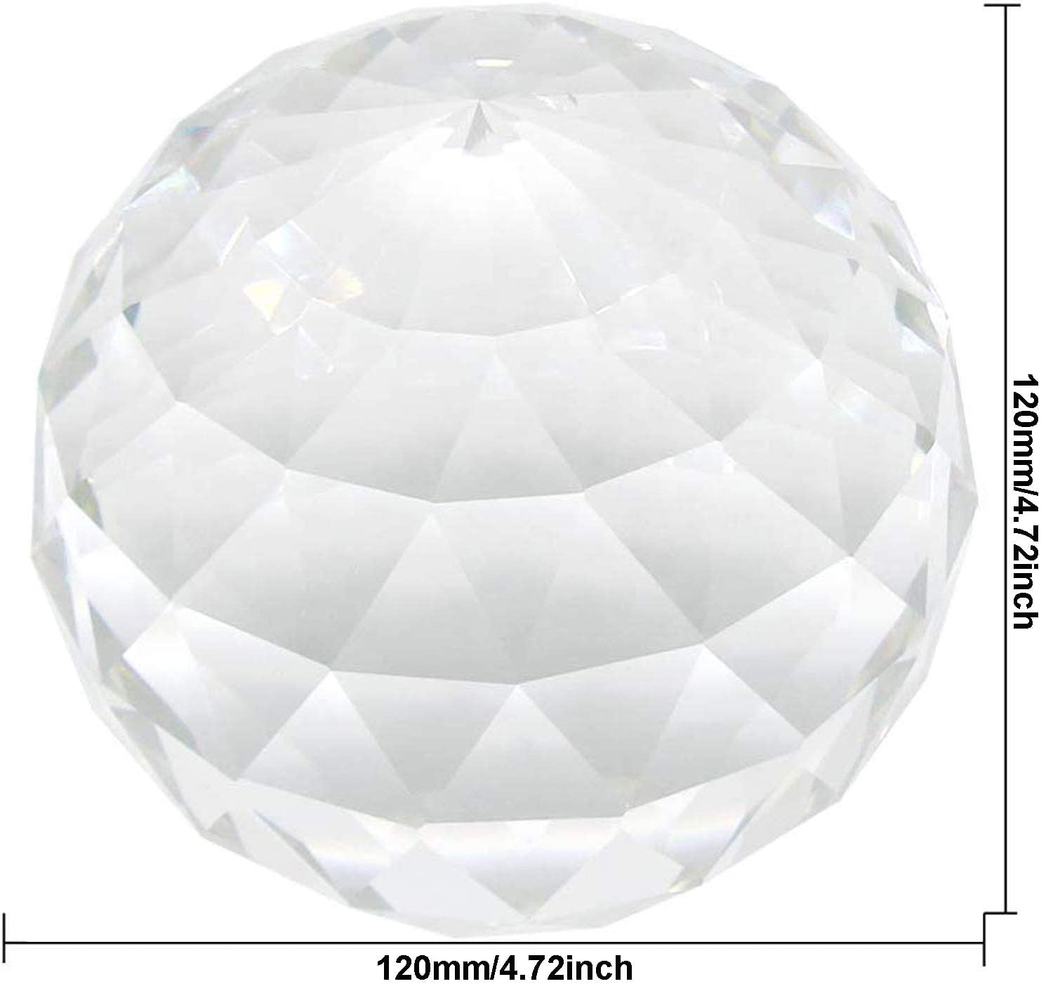 K9 Crystal Ball Prism Suncatcher – 100mm Faceted Rainbow Maker