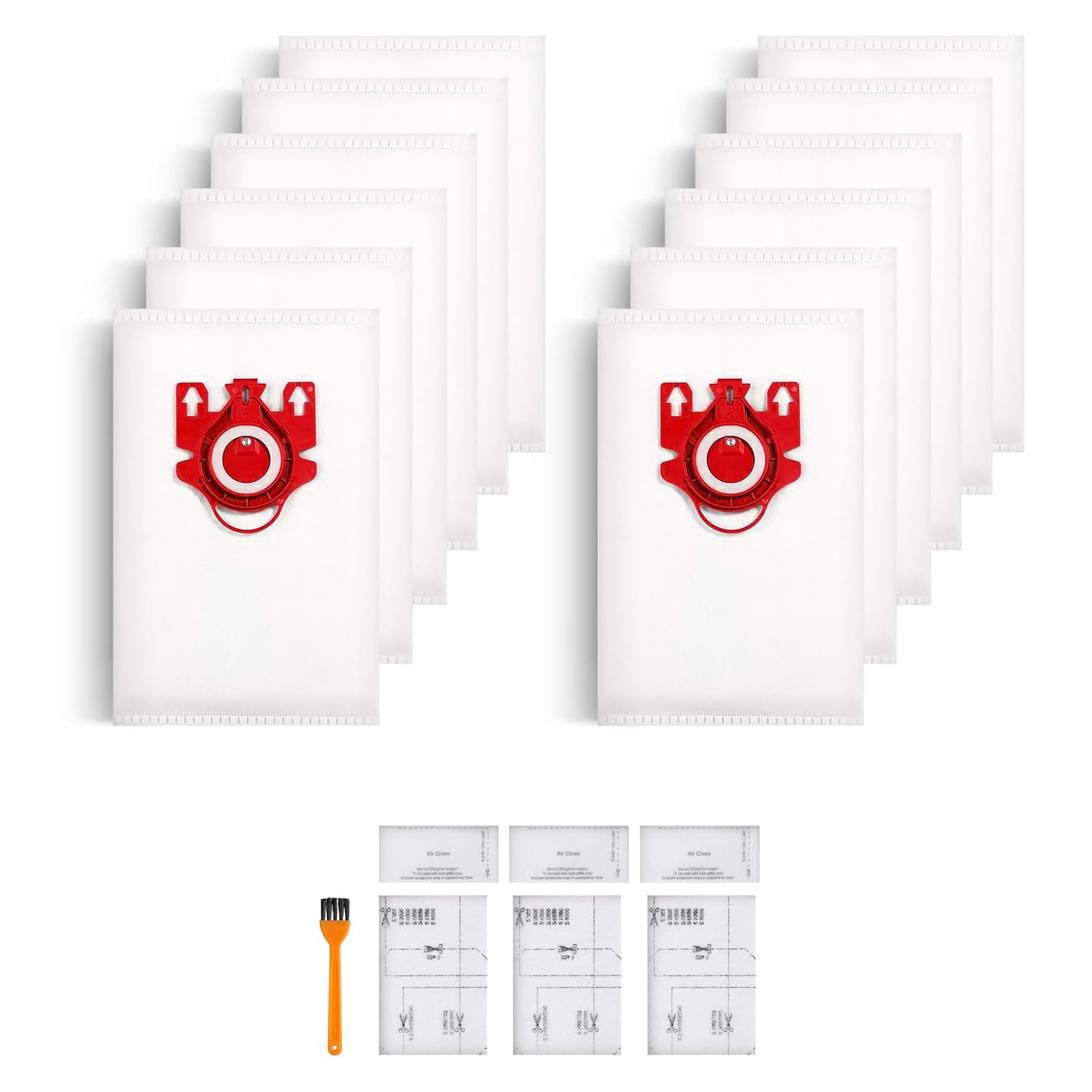 Jolof Store FJM Vacuum Bags for Miele C1 C2 S4 S6 Series - 12 Pack