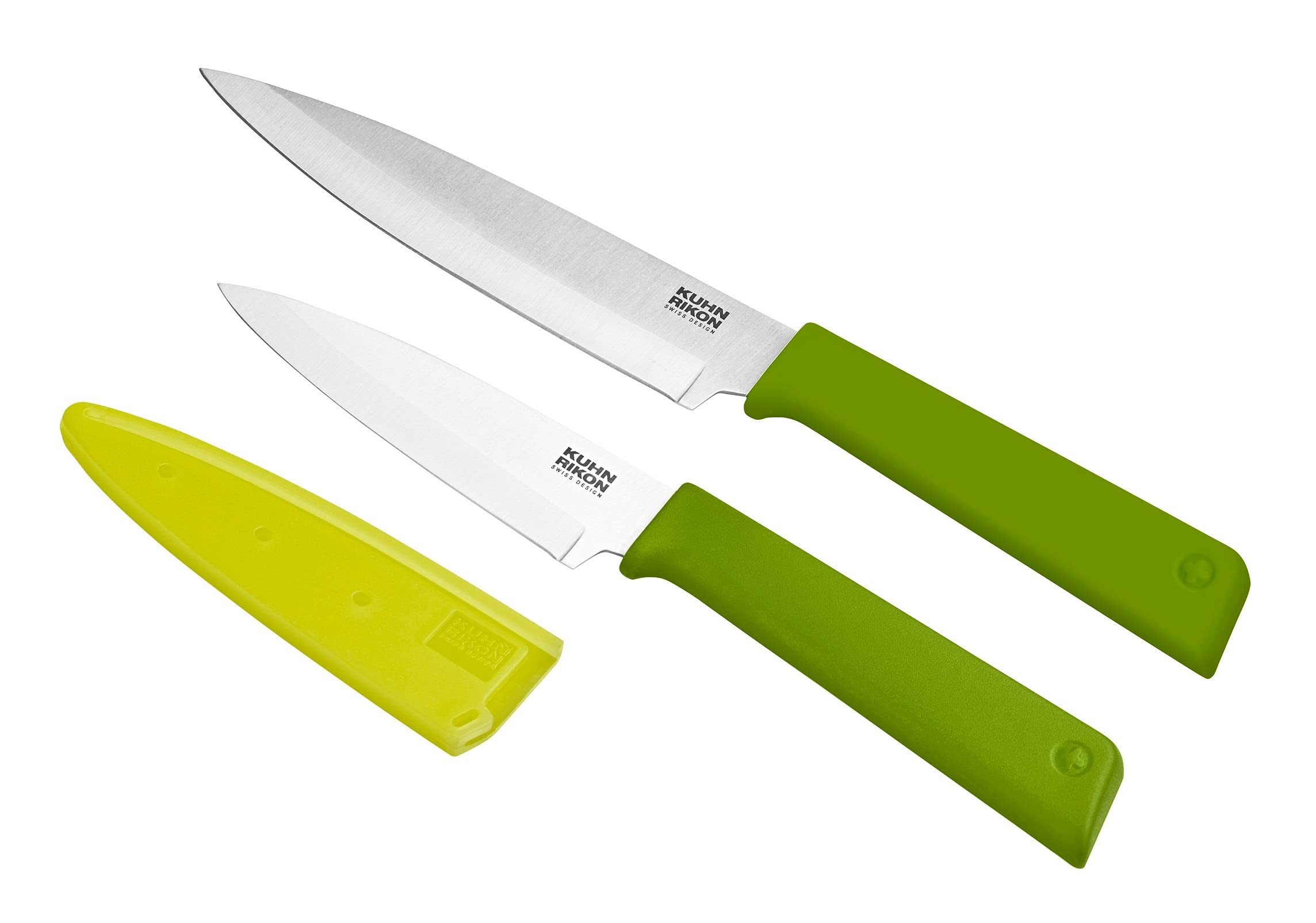 Kuhn Rikon Colori+ 2-Piece Paring and Utility Knife Set with Sheaths