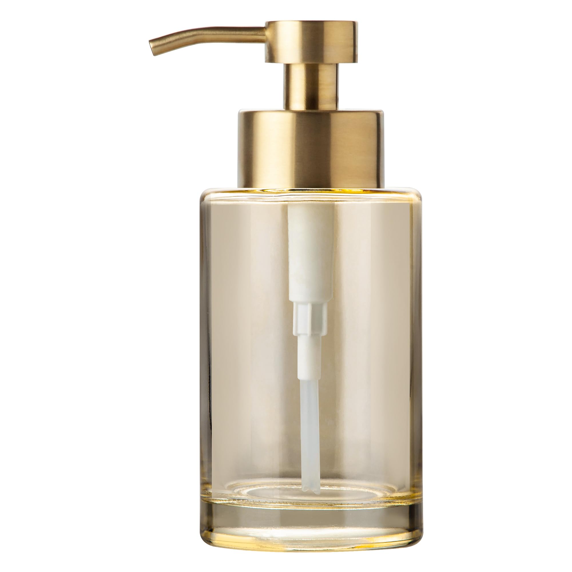 Enra Glass Soap Dispenser | 12oz Matte Black Rust Proof Lotion Bottle