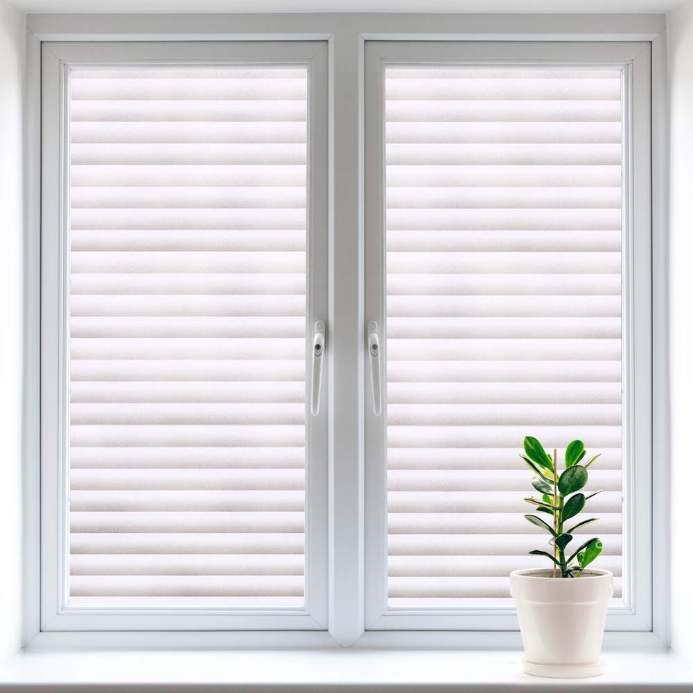 Gyxust Stripe Privacy Window Film | Static Cling Anti-UV (90x400cm)