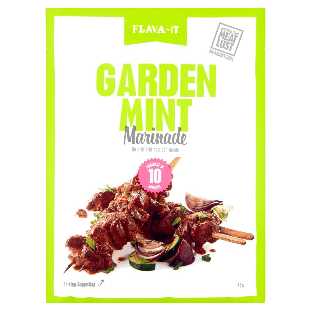 Flava-it Garden Mint Marinade - Quick Meat & Poultry Rub (Pack of 12)