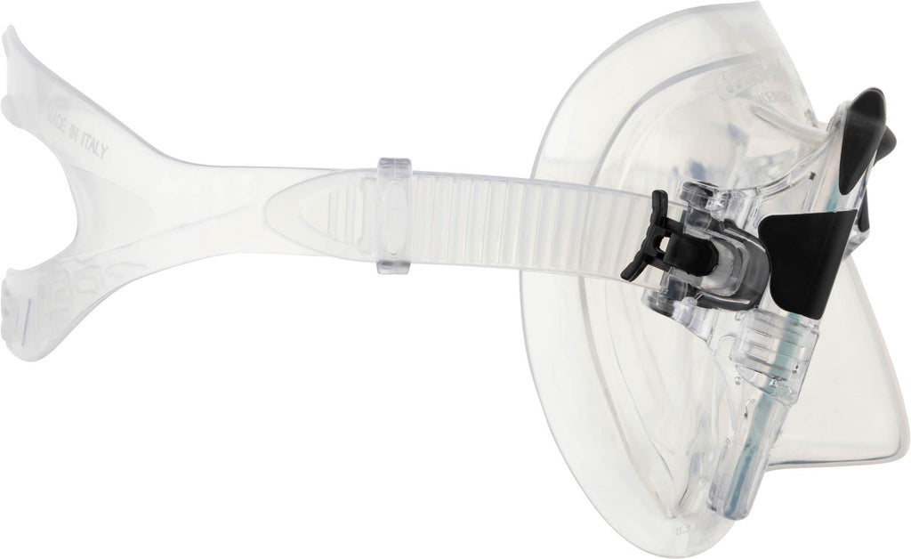 Cressi Matrix Snorkeling Mask – Low Volume Silicone Scuba Mask, Clear