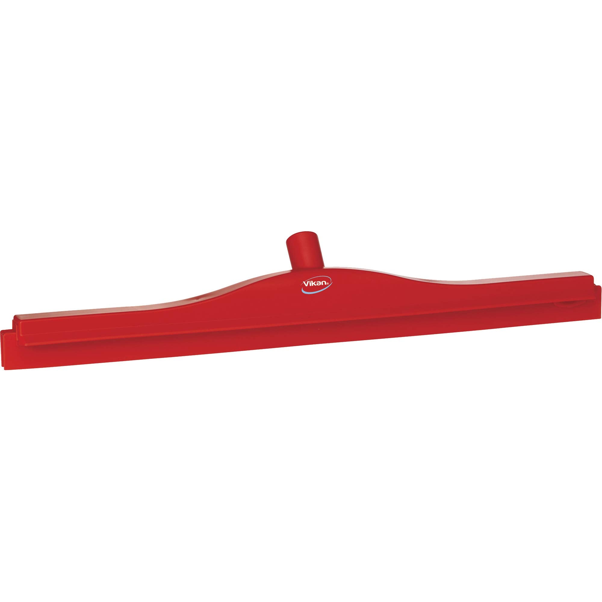 Vikan Ultra Hygiene Squeegee – 24 Inch Double Blade Floor Tool, Red