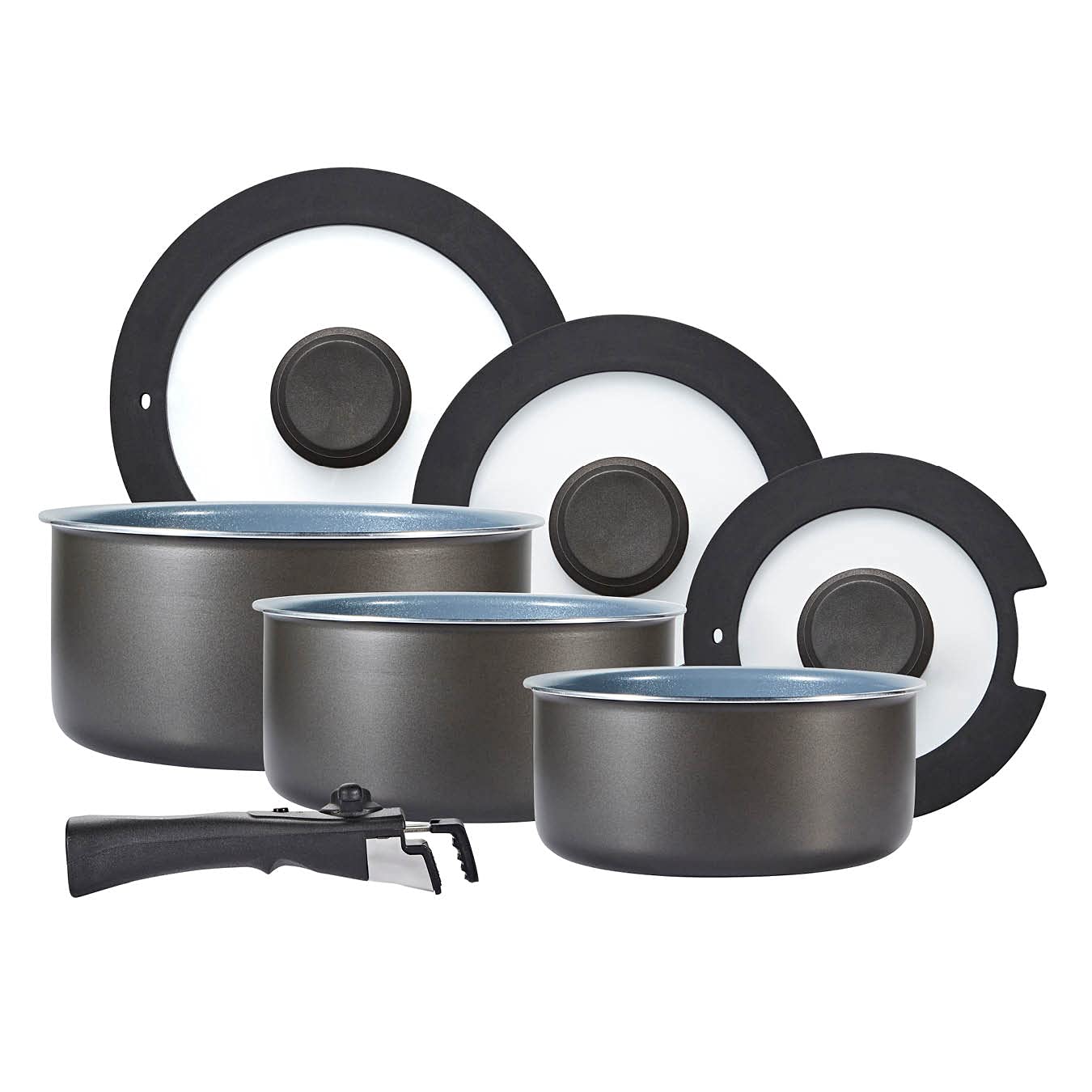Tower Freedom 7 Piece Non-Stick Cookware Set with Detachable Handle