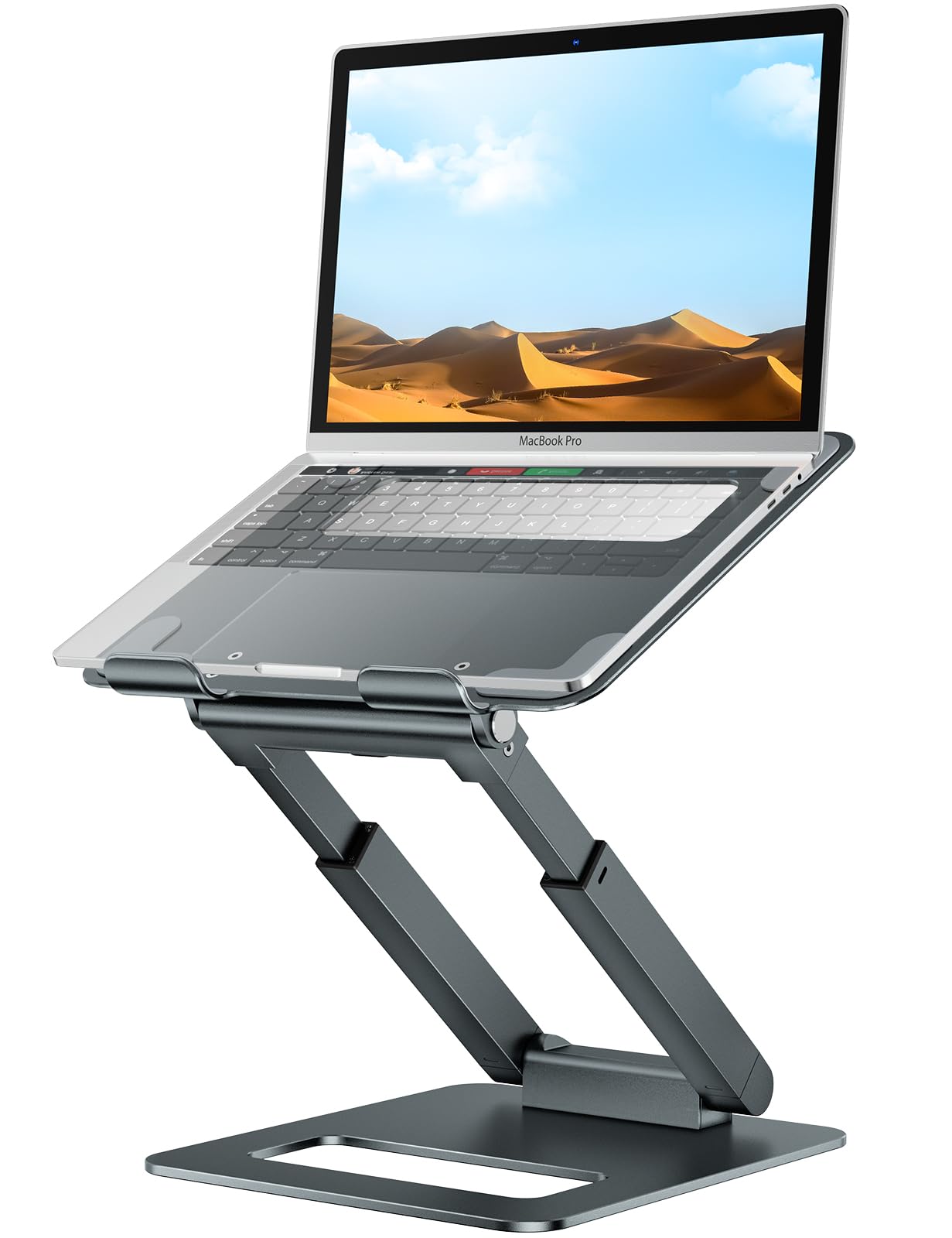 Ergonomic Laptop Stand – Adjustable Aluminum Sit Stand Riser