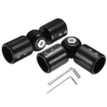 2pcs Adjustable Curtain Rod Corner Connector, Stainless Steel