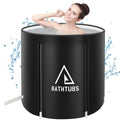 Jolof Store Portable Foldable Bathtub – Home SPA & Ice Bath Tub, Black