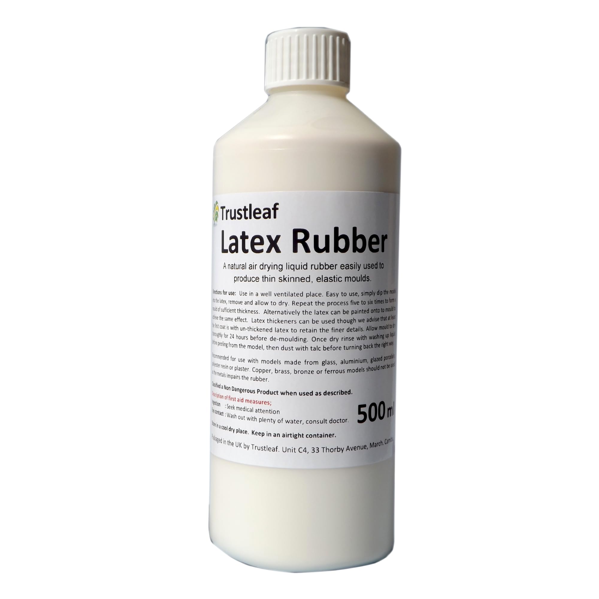 Trustleaf Liquid Latex 500ml – High Solids Rubber for Mould Making