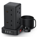 Tower Extension Lead 5M - 8 AC Outlets & 4 USB Ports