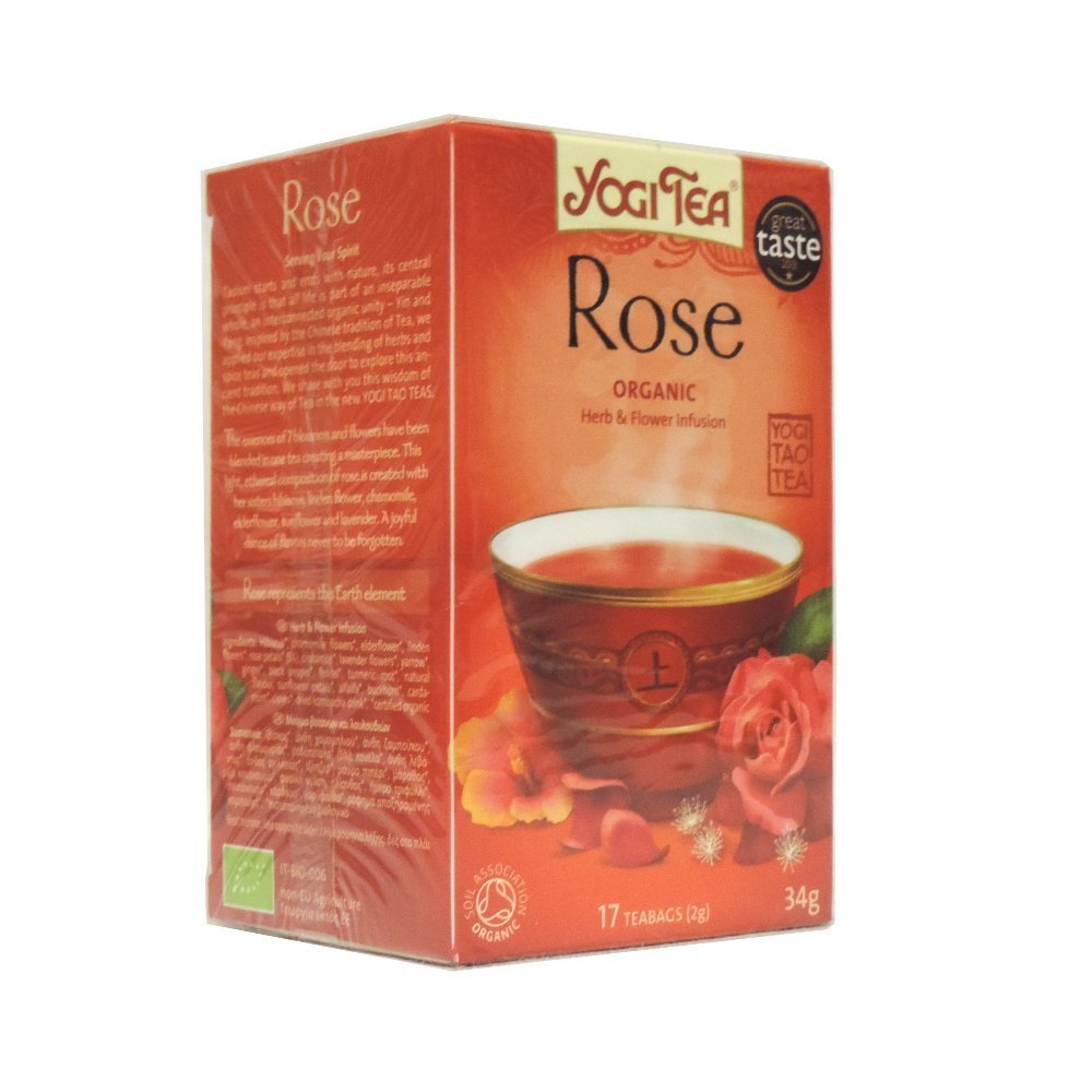 Yogi Tea Rose Organic Herbal Tea – Floral Caffeine-Free (6 x 17 Bags)
