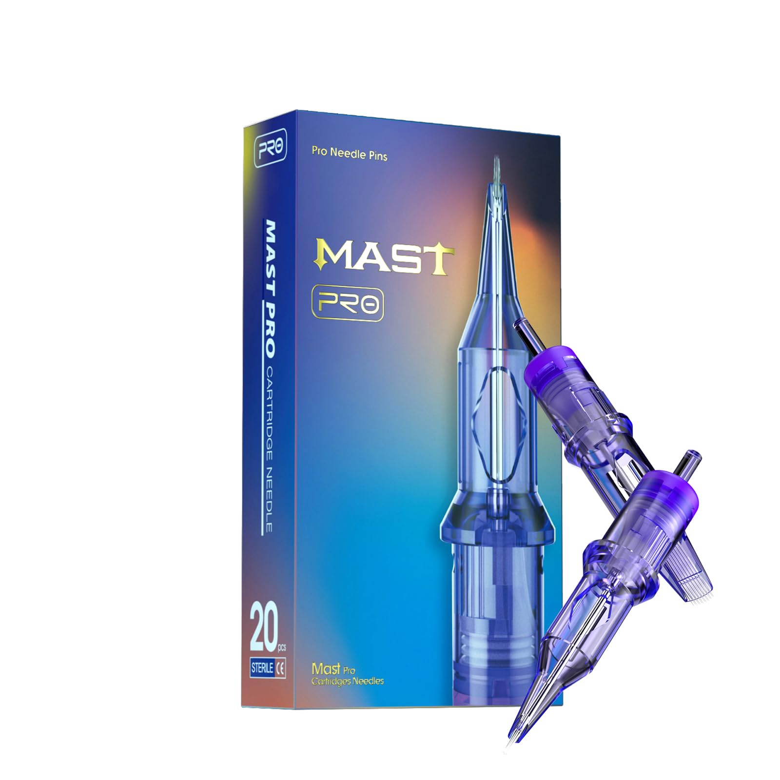 Mast Pro Tattoo Cartridge Needles | 1005RL Round Liner | 20 Pack