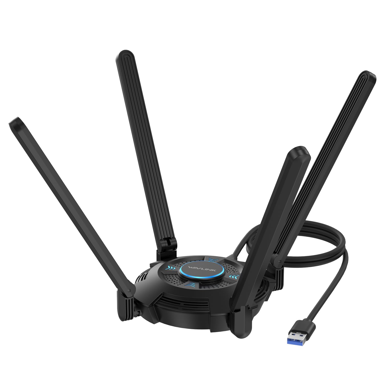 WAVLINK AX5400 USB WiFi 6E Adapter – Tri-Band Wireless Dongle for PC