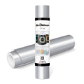 TECKWRAP Glossy Silver Permanent Adhesive Vinyl Roll - 12" x 10ft