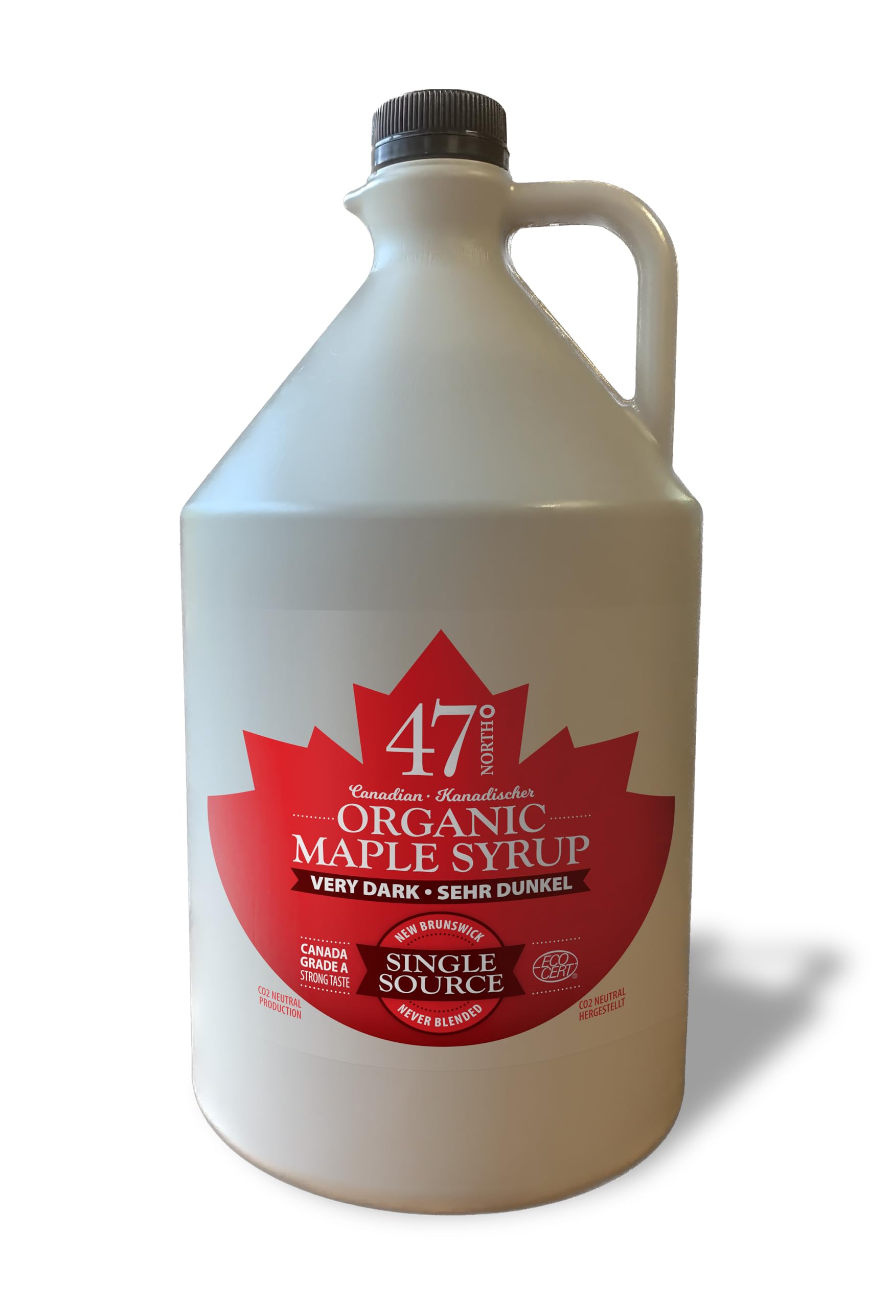 47° North Organic Canadian Maple Syrup – Grade A Very Dark Strong, 4L