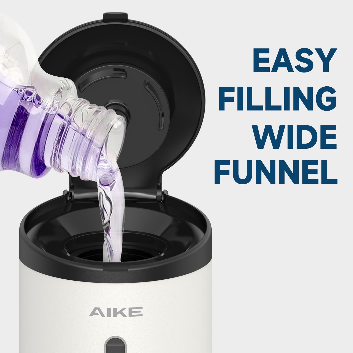 AIKE AK1205 Automatic Soap Dispenser | 800ML Stainless Steel Wall Mount
