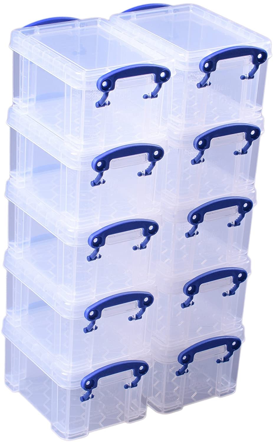 Really Useful Plastic Storage Box 0.3 Litre Clear Pack of 10 - image 2