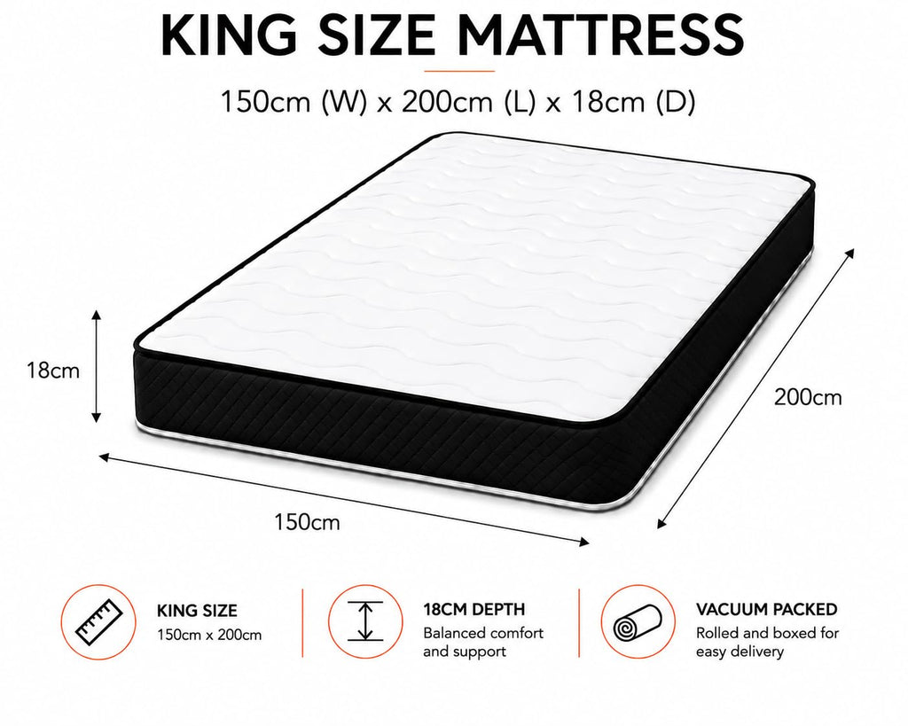 eXtreme comfort ltd Cooltouch Colours Black King Size Mattress - image 3