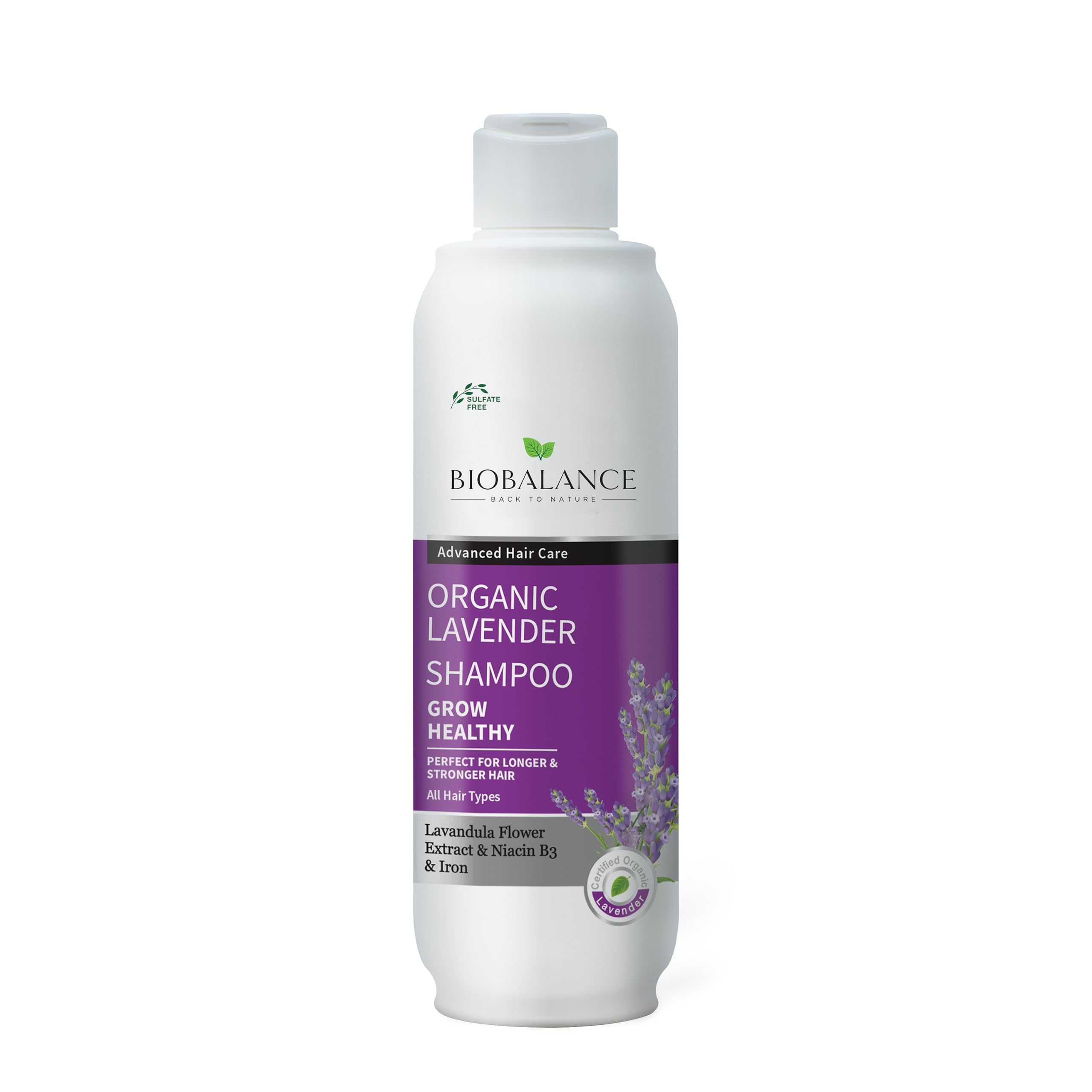 BioBalance Organic Lavender Shampoo – Sulphate-Free Hair Growth 330ml