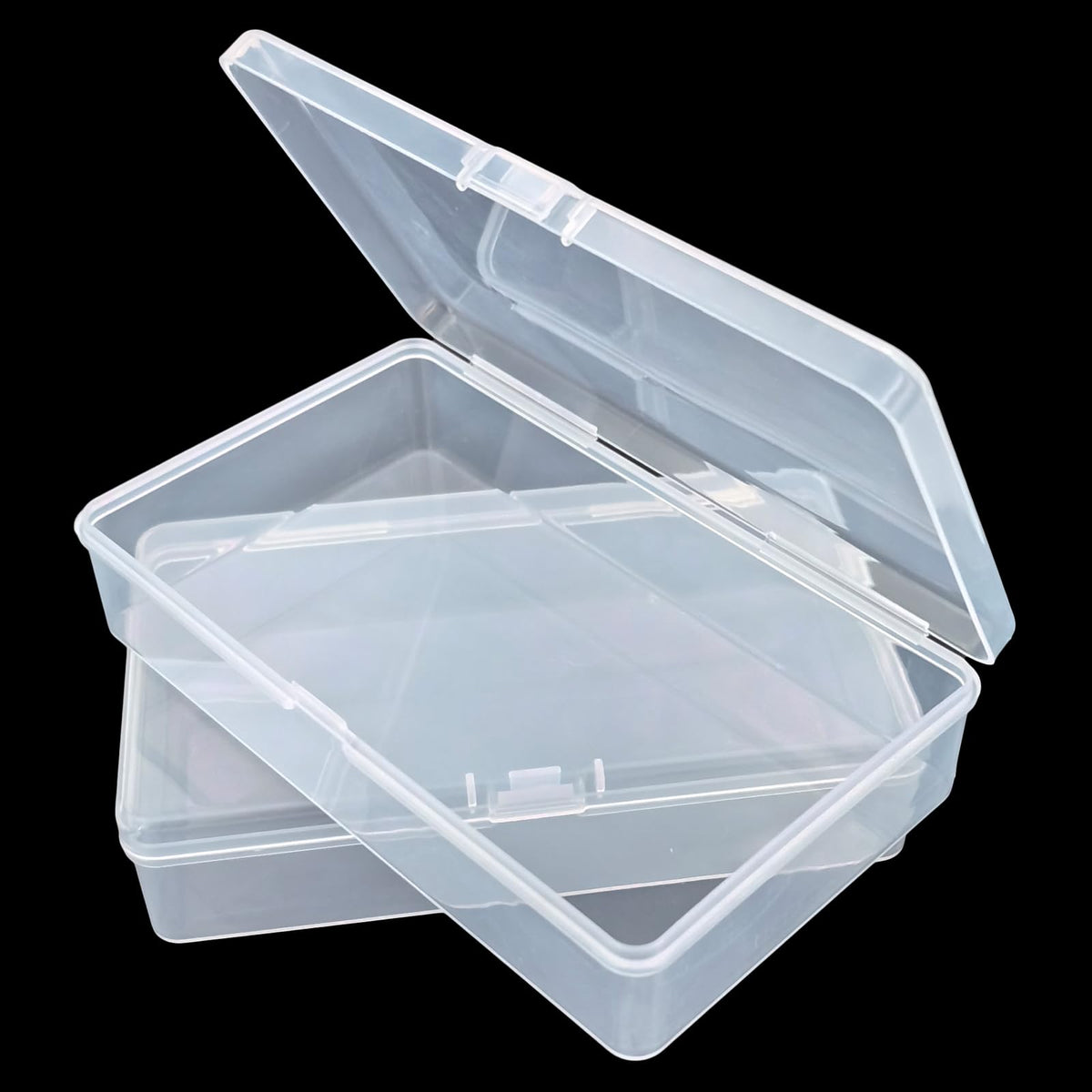 19 Pack Rectangular Clear Plastic Storage Containers, 145x85x35 mm