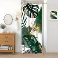 Uiiooazy Green Gold Palm Leaves Boho Shower Curtain | Waterproof Polyester