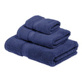 Jolof Store 900 GSM 100% Cotton 3-Piece Luxury Towel Set - Navy