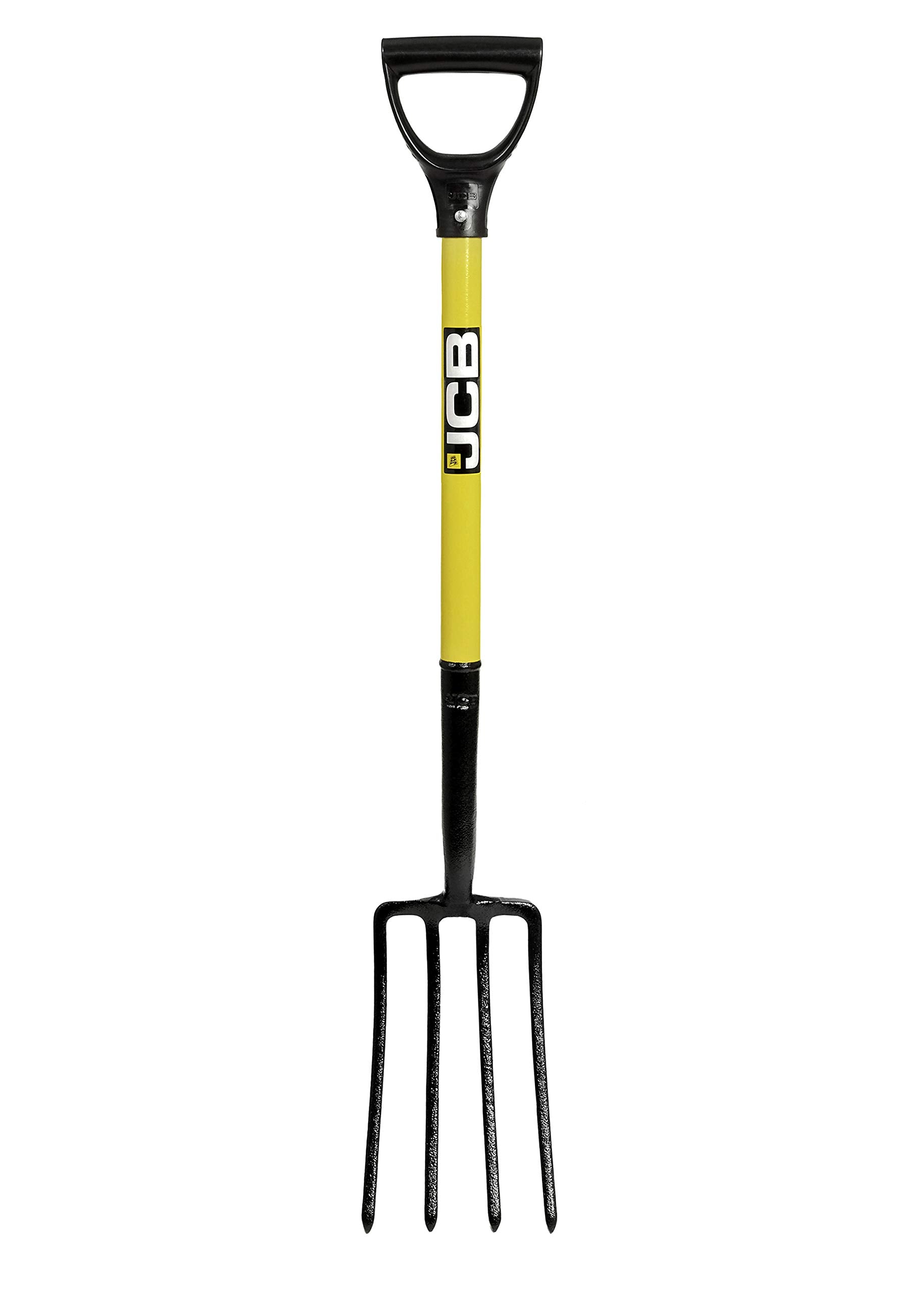 JCB Professional Border Fork – High Carbon Steel 4-Prong Garden Tool