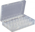 easybuy 15-Compartment Crafts Storage Box, Clear Adjustable Jewelry Bead Organizer Box Storage Container Case - image 1