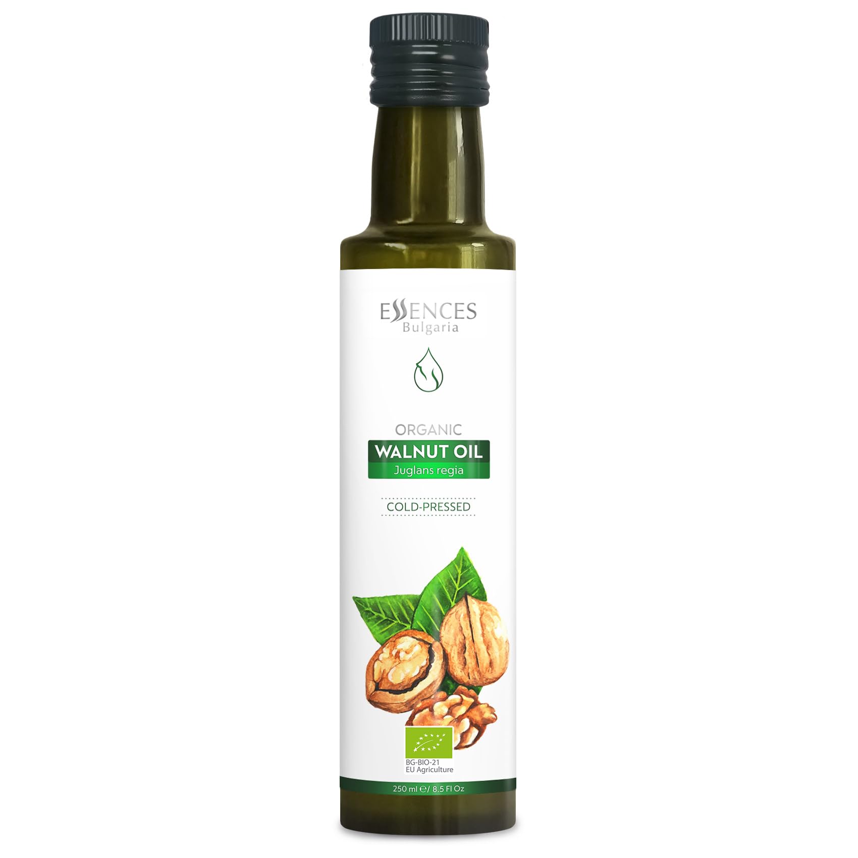 Essences Bulgaria Organic Walnut Oil – 250ml Cold-Pressed Natural Oil