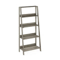 Furinno 5-Tier Ladder Bookcase | Modern Corner Display Shelf, French Oak