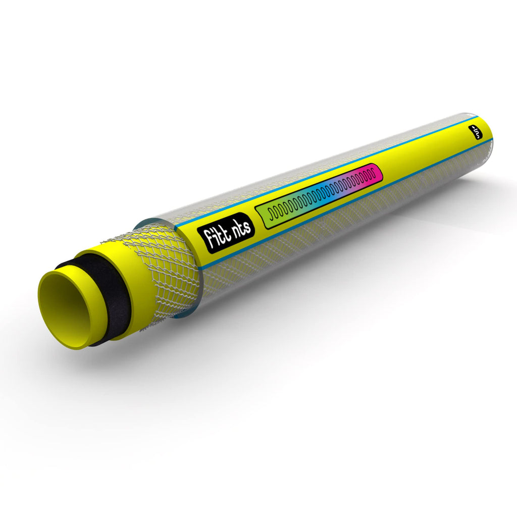 FITT NTS Yellow Garden Hose 20m – Kink-Free Watering Hose with Nozzle