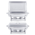 WILPREP Chafing Dish Buffet Set - 2 Pack 9L Stainless Steel Food Warmers