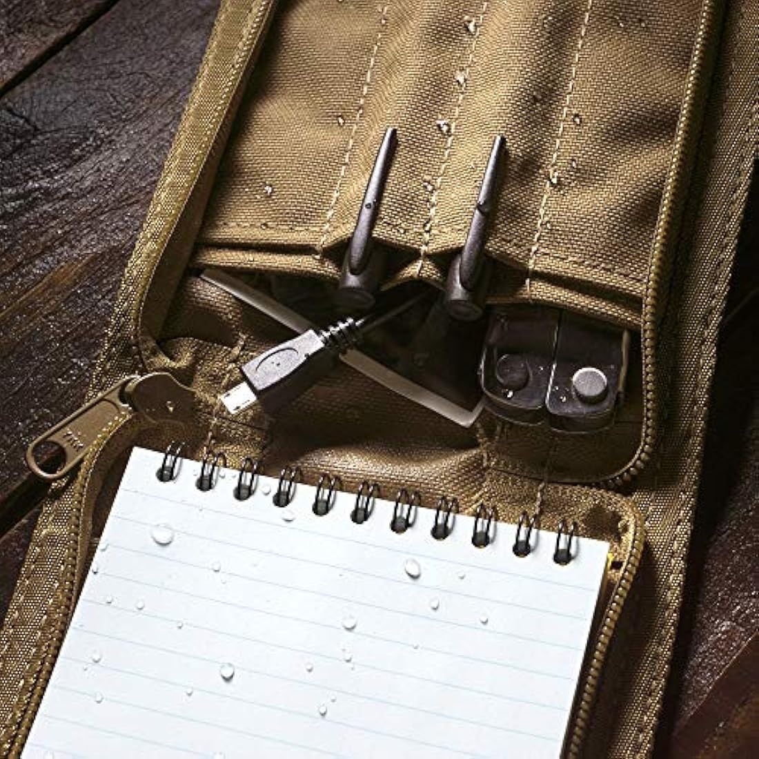Rite In The Rain Pocket Notebook Cover – Brown Cordura Fabric Case