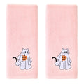 SKL Home Halloween Ghost Cat Hand Towels – 2pc Cotton Velour Set