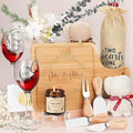 Mr and Mrs Wedding Gift Set – Bamboo Charcuterie Board & Candle