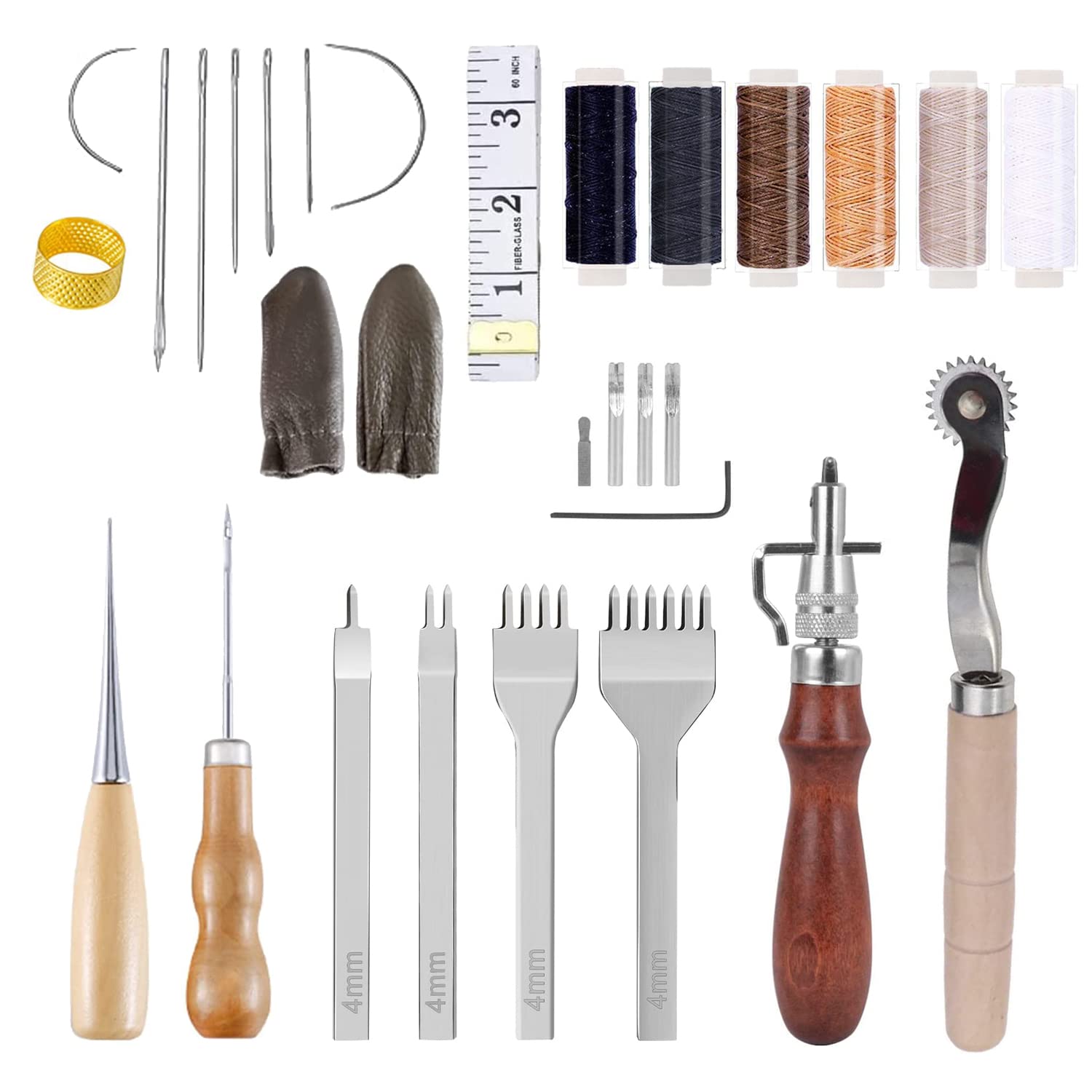 Leather Working Tools Kit – DIY Hand Stitching & Sewing Set
