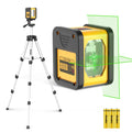 SAVSEC Green Beam Self-Leveling Laser Level with Tripod | 165ft Range