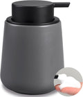 BosilunLife Grey Ceramic Foam Soap Dispenser - 360ml Modern Hand Pump