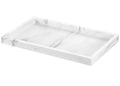 Luxspire Resin Bathroom Vanity Tray – Gravel White Countertop Organizer