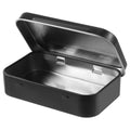 Aphumedc Metal Rectangular Empty Hinged Tins Tin Containers, Mini Portable Storage Box with Lid