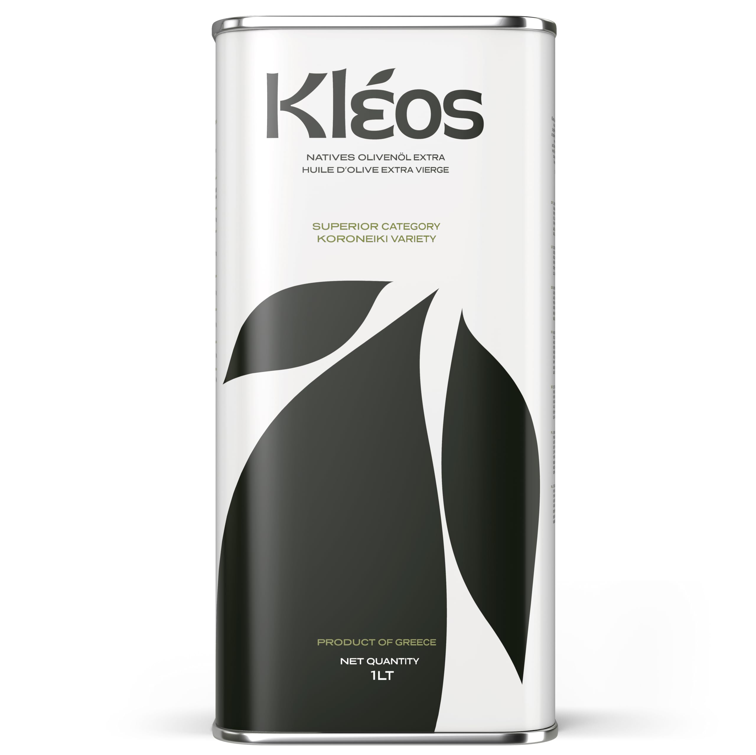 Kleos Extra Virgin Olive Oil – 1L Cold-Pressed Koroneiki Greek Oil