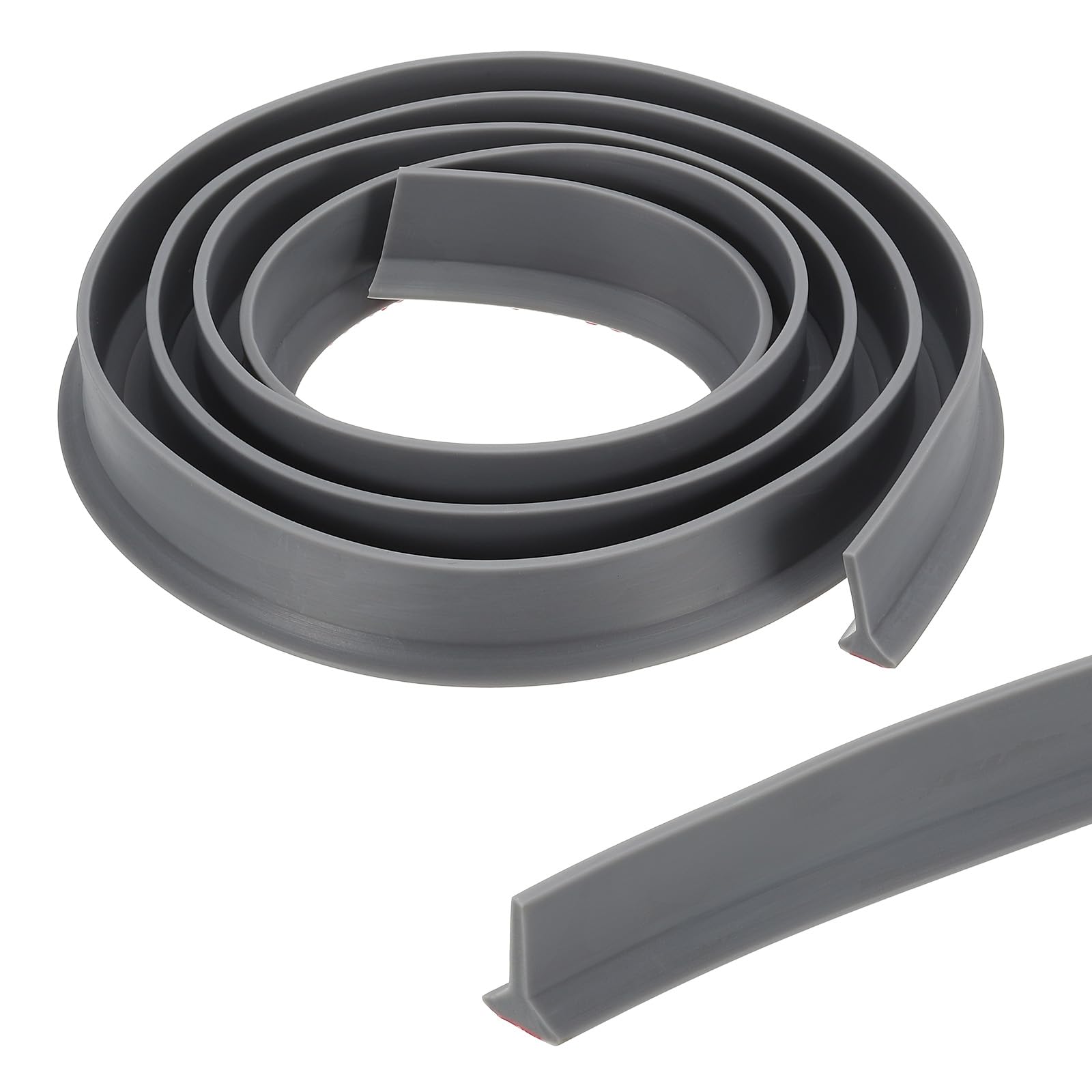 PATIKIL 79" Collapsible Shower Water Dam Guard – Gray TPE Splash Barrier