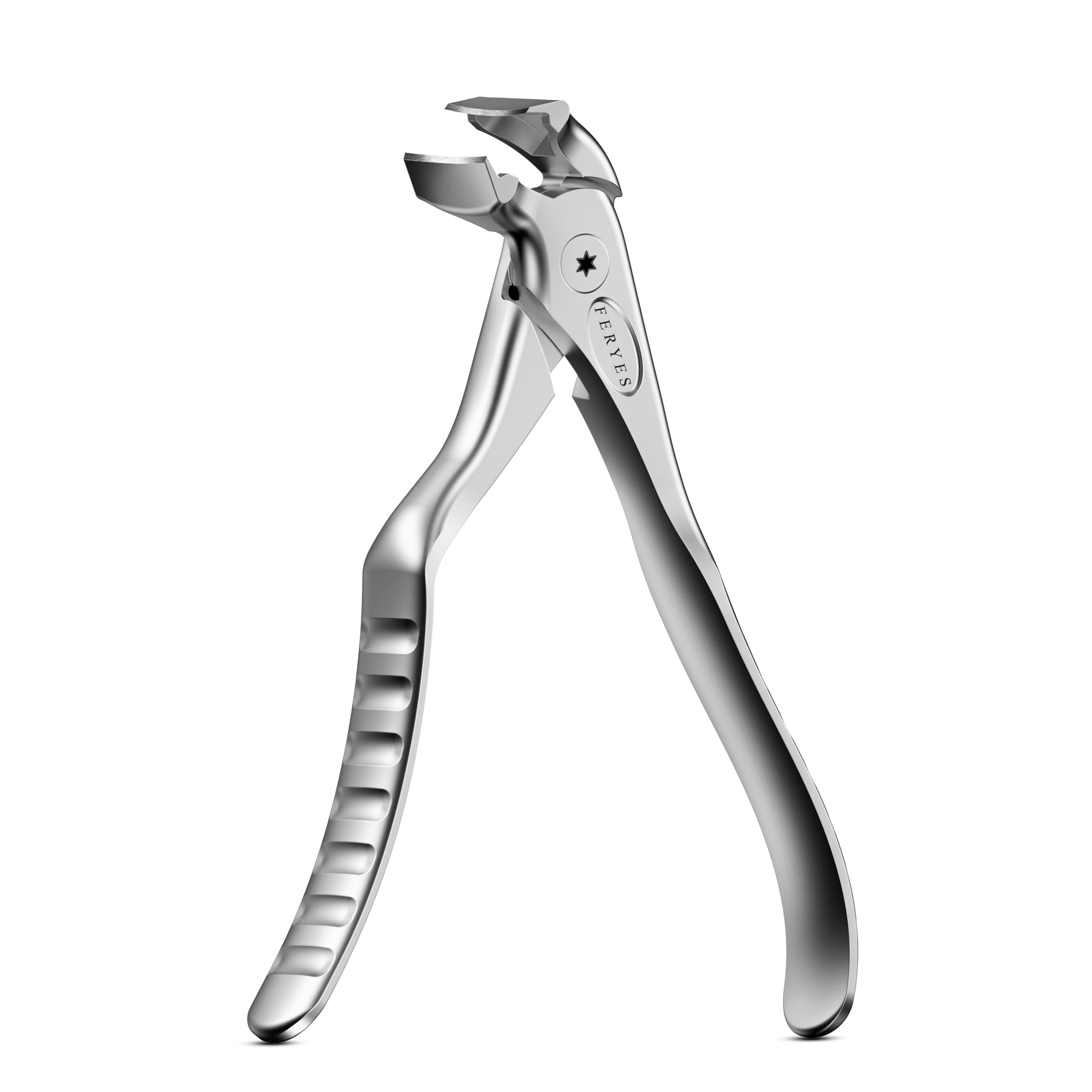 FERYES Long Handle Toenail Clippers for Seniors | Angled Head with Catcher
