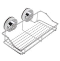 Stainless Steel Shower Caddy – Suction Bathroom Shelf