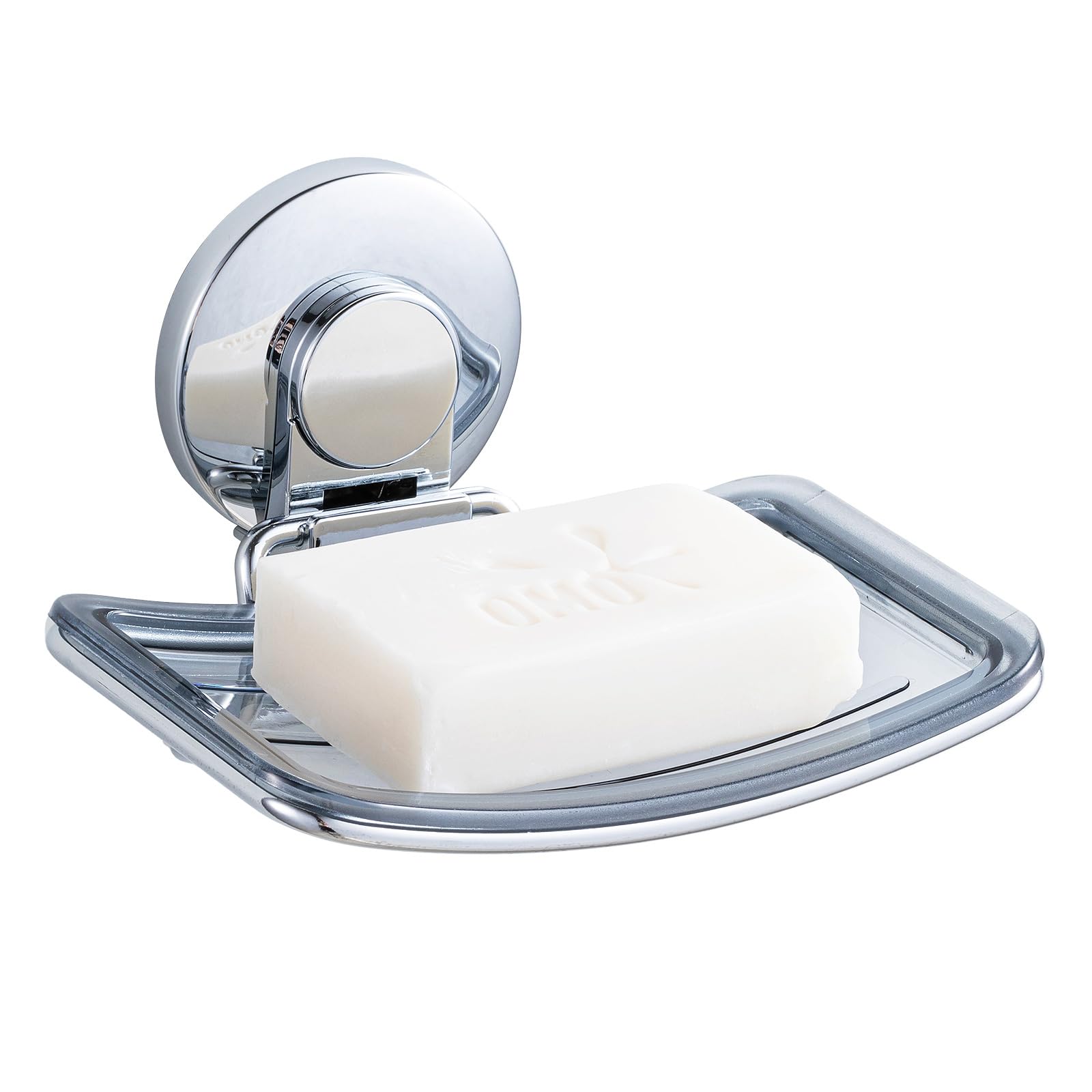 TAILI Chrome Suction Soap Dish | Wall Mounted Drill-Free Shower Holder