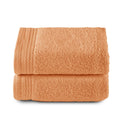 RIZO Top Towel – Set of 2 Combed Cotton Hand Towels – 600 GSM Papaya